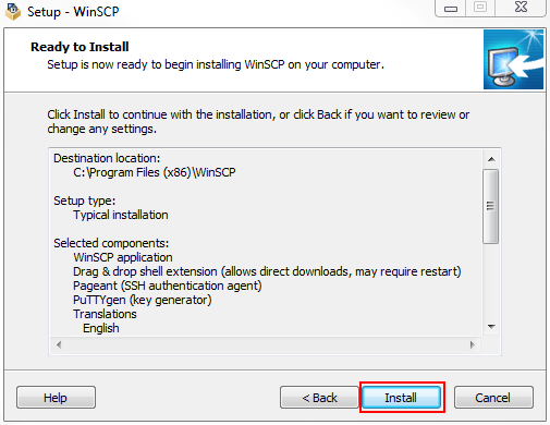 instal WinSCP 6.1.2