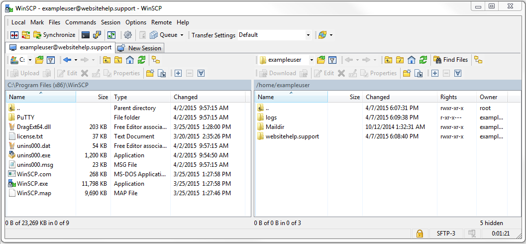 What is winscp server slack download all