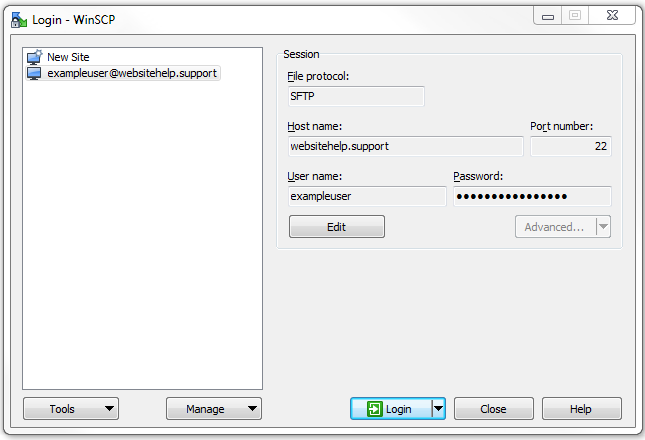 Winscp sessionoptions filezilla folder not allowing access