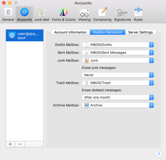 imap folder access communigate pro