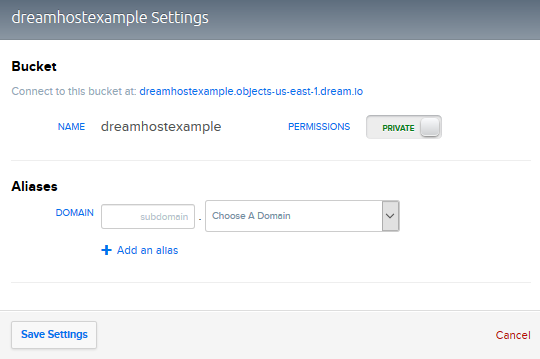 DreamObjects Permissions