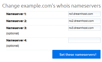 Dreamhost Nameservers