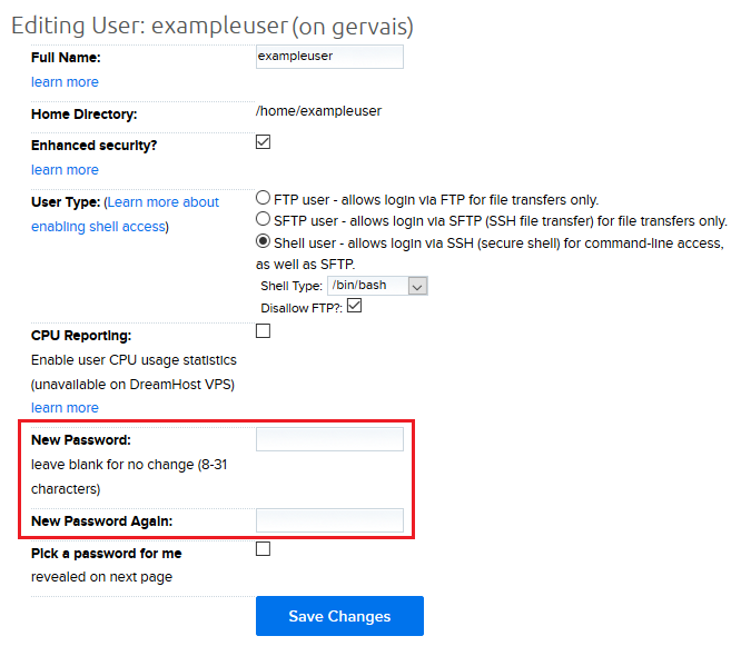 sftp filezilla dreamhost