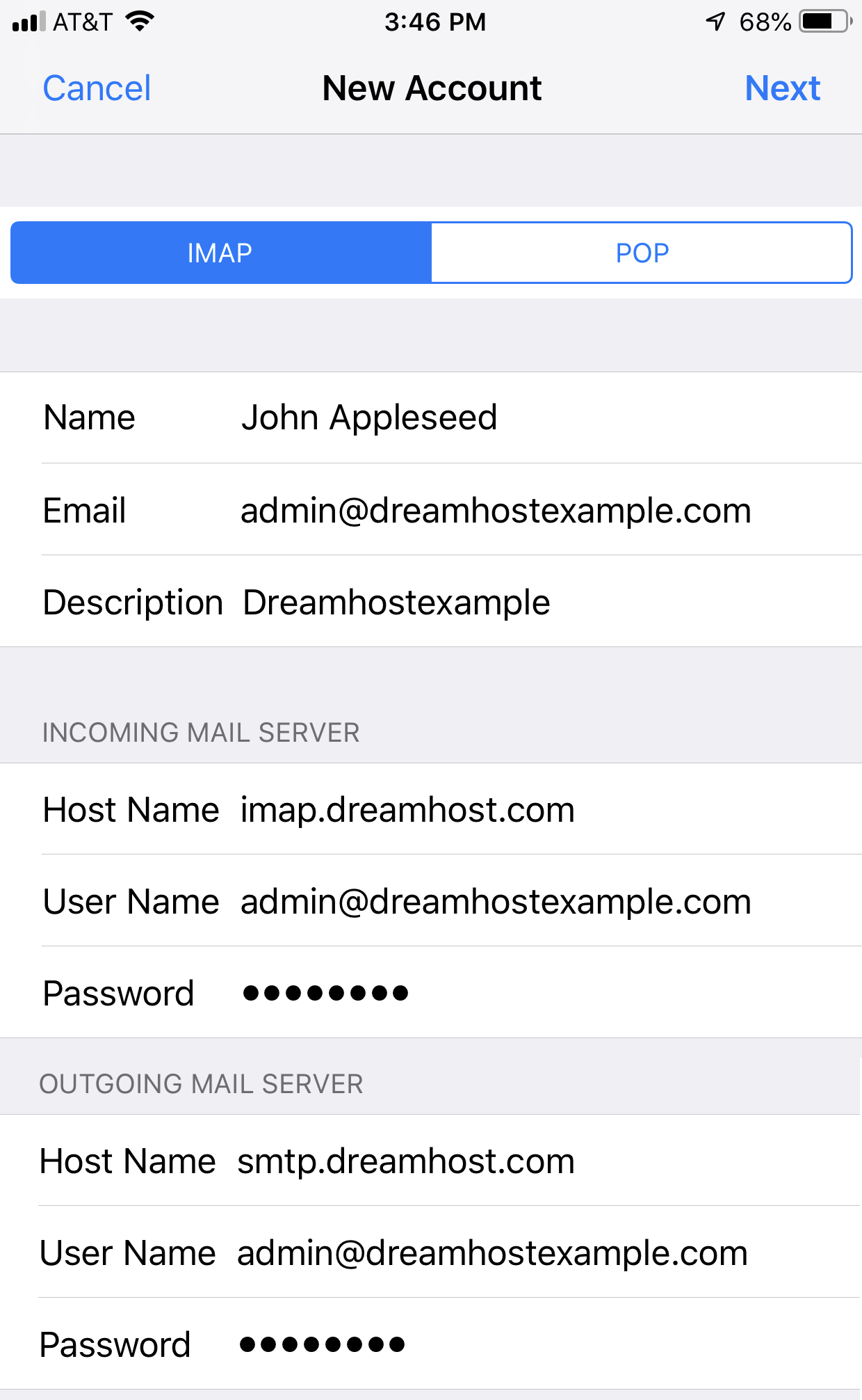 Set Up Email On An IPhone DreamHost Knowledge Base