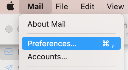 Mac Mail Preferences