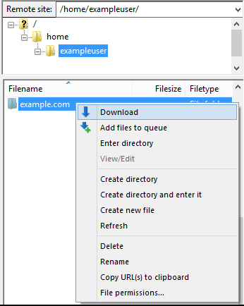 Filezilla_download_from_server