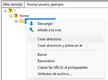 ES Create .php directory