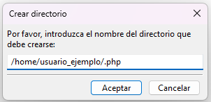 Create .php directory