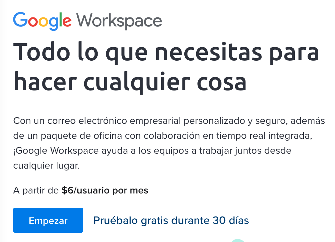 google workspace sign up