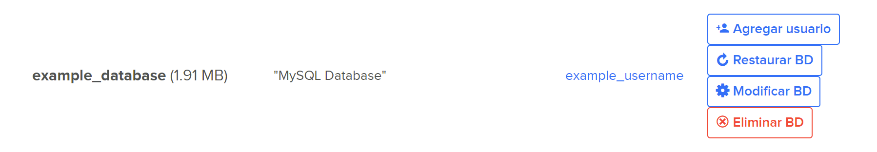 Delete database user