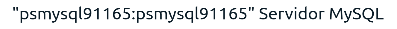 ES panel mysql hostname vps
