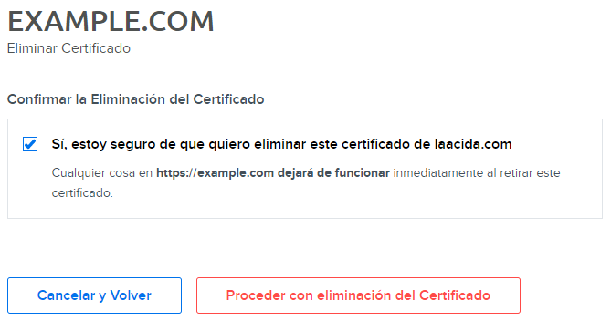 panel ssl remove certificate