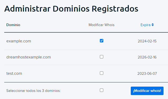 ES Panel WhoIs info