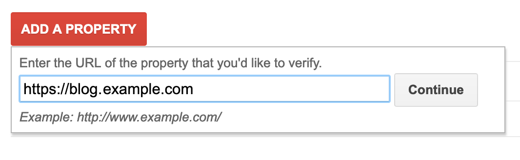 Google verification add CNAME