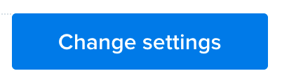 Hosted Domains Change Settings button
