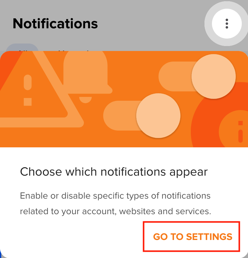 panel notification