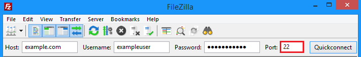 filezilla port meaning