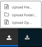 ES file manager upload icon