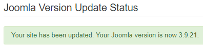 joomla update