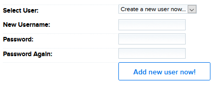 Add database user