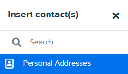 add personal address