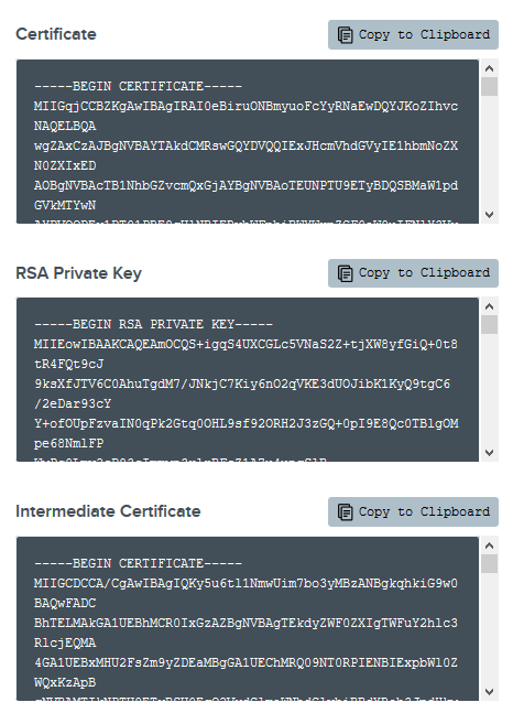 Standalone SSL cert